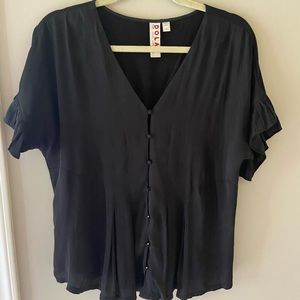 Anthropologie Dolan black blouse size M